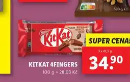 Lidl Kit kat 4 fingers nabídka