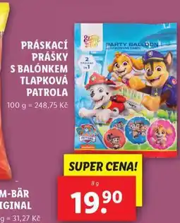 Lidl Práskací prášky s balónkem tlapková patrola nabídka