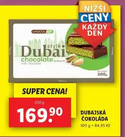 Lidl Dubajská čokoláda nabídka