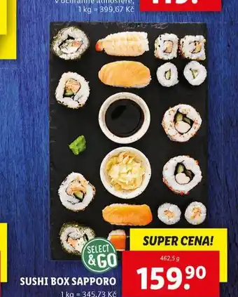 Lidl Sushi box sapporo nabídka