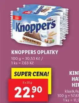 Lidl Knoppers oplatka nabídka