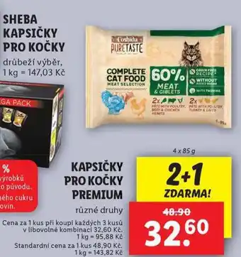 Lidl Kapsičky pro kočky nabídka