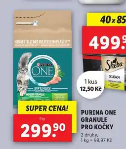 Lidl Purina one granule pro kočky nabídka