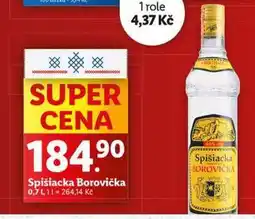 Lidl Spišiacka borovička nabídka