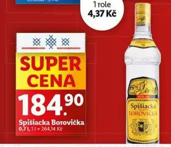 Lidl Spišiacka borovička nabídka