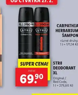 Lidl Str8 deodorant nabídka