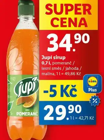 Lidl Jupí sirup nabídka