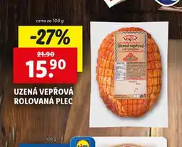 Lidl Uzená vepřová rolovaná plec nabídka