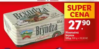 Lidl Plnotučná brynza nabídka