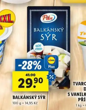 Lidl Balkánský sýr nabídka