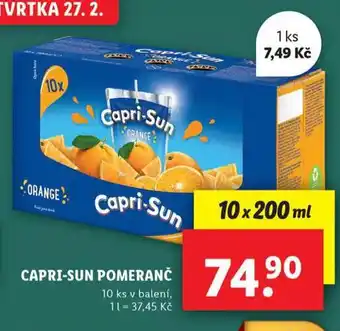 Lidl Capri-sun nabídka