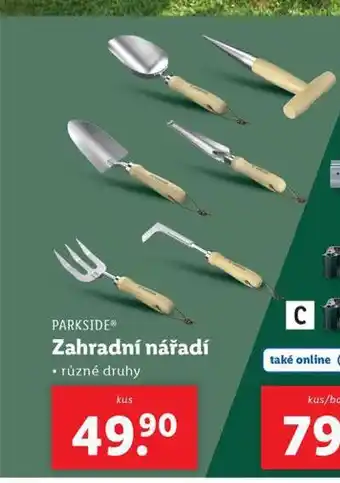 Lidl Zahradní nářadí nabídka