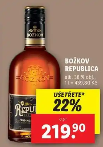 Lidl Božkov republica nabídka