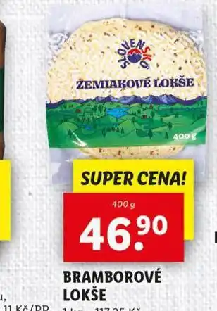 Lidl Bramborové lokše nabídka