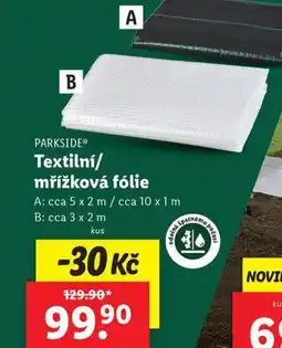 Lidl Textilní fólie nabídka