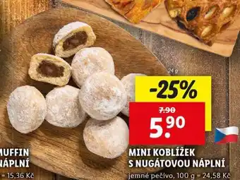 Lidl Mini koblížek s nugátovou náplní nabídka