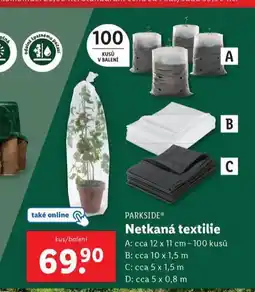 Lidl Netkaná textilie nabídka