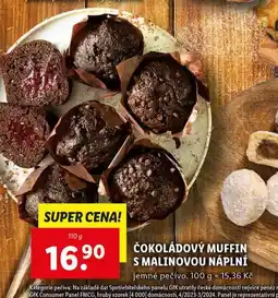 Lidl Čokoládový muffin s malinovou náplní nabídka