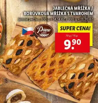 Lidl Borůvková mřížka s tvarohem nabídka