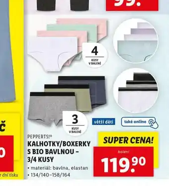 Lidl Kalhotky nabídka