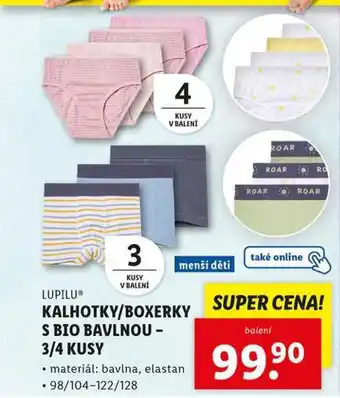 Lidl Boxerky nabídka