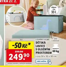 Lidl Dětská lavice s úložným prostorem nabídka