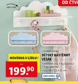 Lidl Dětský nástěnný věšák nabídka