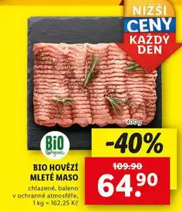 Lidl Bio hovězí mleté maso nabídka