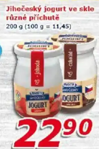 ESO MARKET Jihočeský jogurt ve skle nabídka