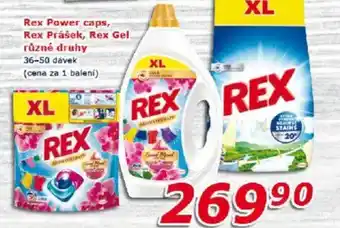 ESO MARKET REX Power caps, REX Prášek, REX Gel nabídka