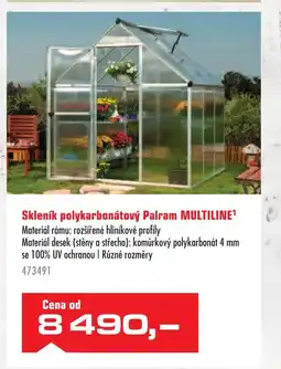 Uni Hobby Skleník polykarbonátový Palram MULTILINE¹ nabídka