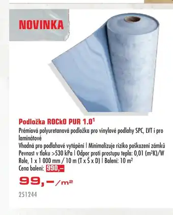 Uni Hobby Podložka ROCKO PUR 1.01 nabídka