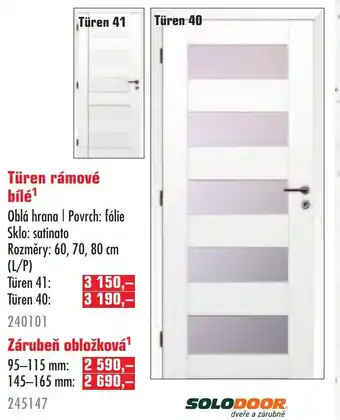 Uni Hobby Türen rámové bílé¹ nabídka