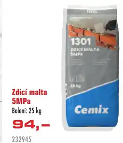 Uni Hobby Zdicí malta 5MPa nabídka