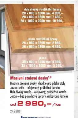 Uni Hobby Masivní stolové desk nabídka