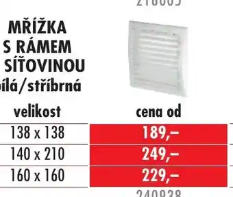 Uni Hobby MŘÍŽKA S RÁMEM A SÍŤOVINOU nabídka