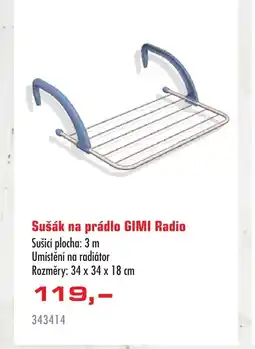 Uni Hobby Sušák na prádlo GIMI Radio nabídka