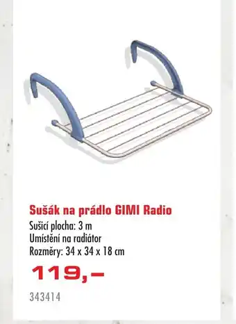 Uni Hobby Sušák na prádlo GIMI Radio nabídka