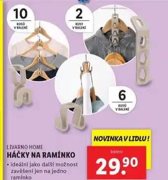 Lidl Háčky na ramínko nabídka