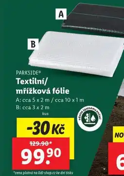 Lidl Textilní fólie nabídka