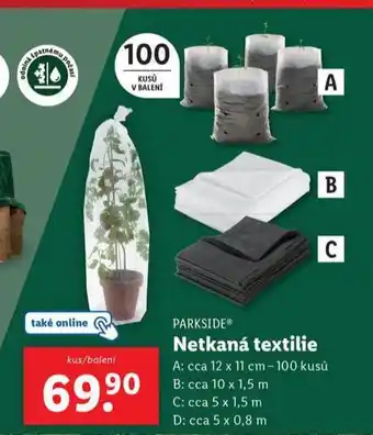 Lidl Netkaná textilie nabídka