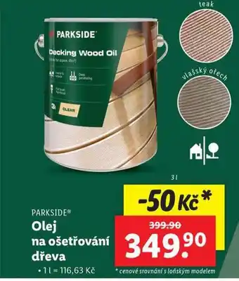 Lidl Olej na ošetřování dřeva nabídka