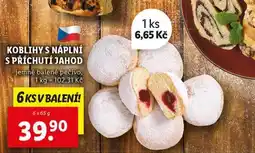 Lidl Koblihy s náplní s příchutí jahos nabídka