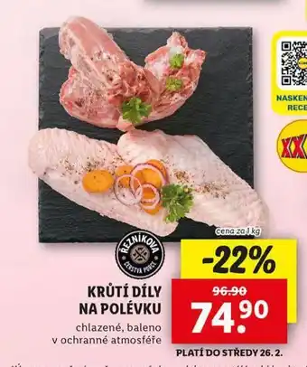 Lidl Krůtí dílky na polévku nabídka