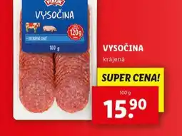 Lidl Vysočina nabídka