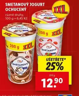 Lidl Smetanový jogurt ochucený nabídka