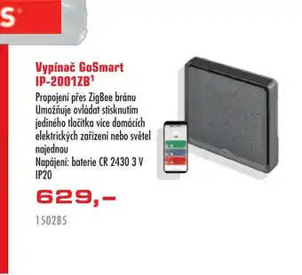 Uni Hobby Vypínač GoSmart IP-2001ZB¹ nabídka