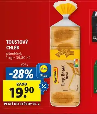 Lidl Toustový chléb nabídka