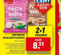 Lidl Instantní nudlová polévka nabídka