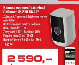 Uni Hobby Kamera venkovní bateriová GoSmart IP-210 SNAP¹ nabídka